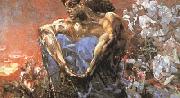 Seated Demon (mk19) Mikhail Vrubel